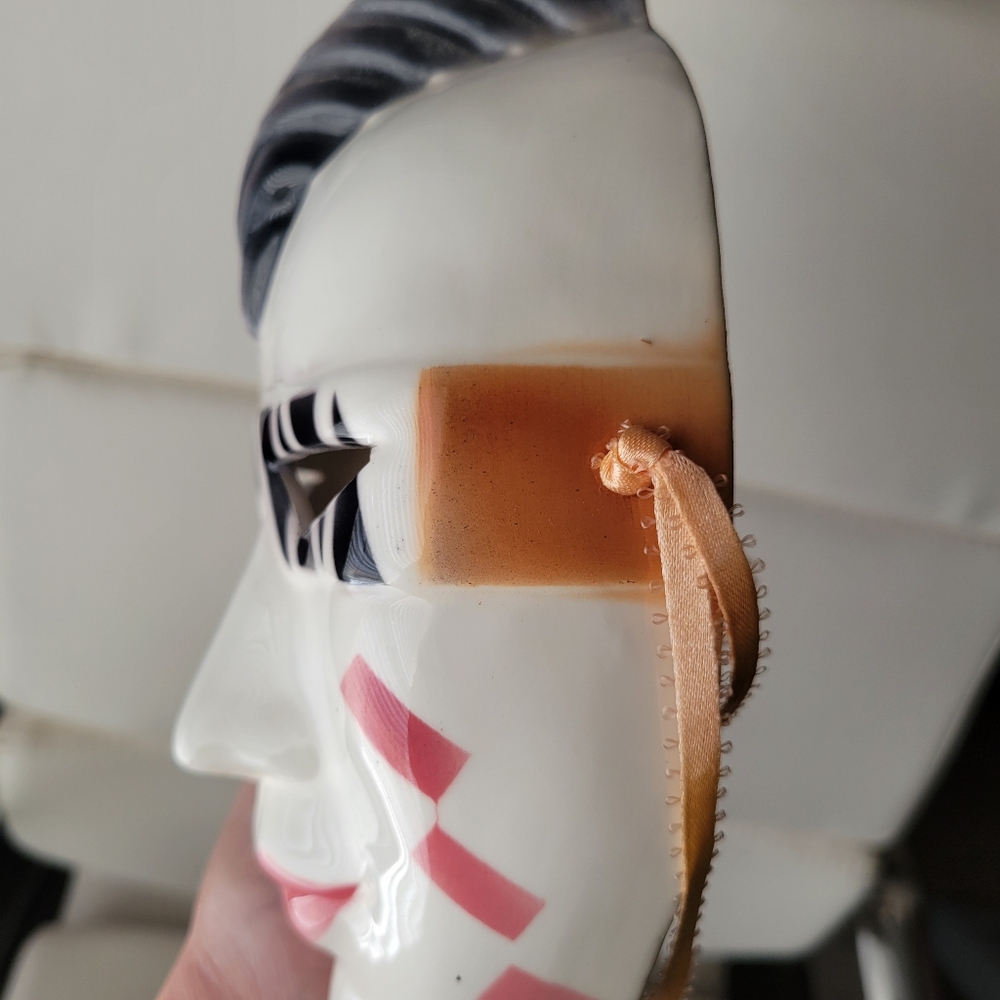 Ceramic Mask ~ Punk Rock ~ Mardi Gras ~ 1980s? ~ Studio 54 Glam! Fun! - Picture 15 of 16